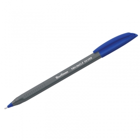 Ручка шариковая одноразовая Berlingo "Triangle Silver" синяя, 1,0мм, трехгран. CBp_10792