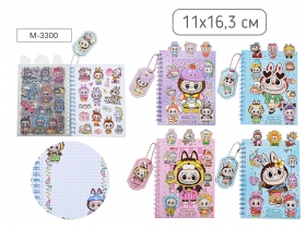 Блокнот с наклейками ЗУБАСТИК 11х16.3 см M-3300