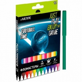 Фломастеры "deVENTE. Football Time" 12 цветов с вентилируемым колпачком, 5081433