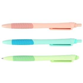 Ручка авт. син. "Darvish" корпус цветной  с цветным резиновым держателем DV-13260