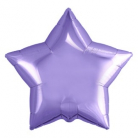 Шар Agura Звезда "Пастельный фиолетовый" однотон (21д, 50см, 25ш) 753194 цена за 1шт