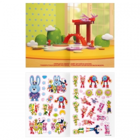 Альбом с наклейками ТРИ СОВЫ "Многоразовые наклейки. Геройчики", с наклейками и постерами, А5, 6стр. АнА5_62498