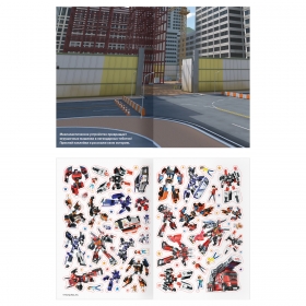 Альбом с наклейками ТРИ СОВЫ "Многоразовые наклейки. Тоботы", с наклейками и постерами, А5, 6стр. АнА5_62497