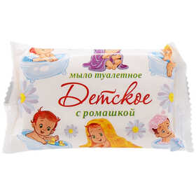 Мыло туалетное ММЗ "Стандарт. Детское с ромашкой", флоу-пак, 90г 18214