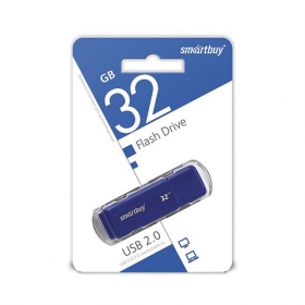 Флеш-диск 32GB SMARTBUY Dock USB 2.0, синий, SB32GBDK-B 512792