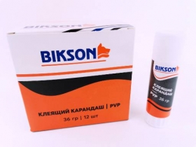 Клей-карандаш 36 гр PVP ТМ "Bikson", арт.BN0471