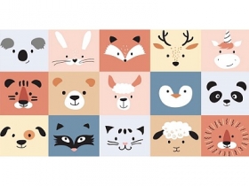 Конверт для денег Без текста (минималистичные зверята) 1-04-0470