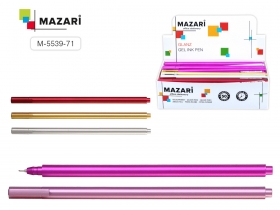 Ручка гелевая GLANZ, ЧЕРНАЯ, игольч. пишущий узел 0.5 мм, пластик. корпус, сменн.стерж. 138 мм M-5539-71*