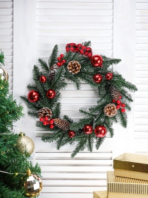 Новогодний венок  "Сказочный венок с ягодми", 40см НУ-1968