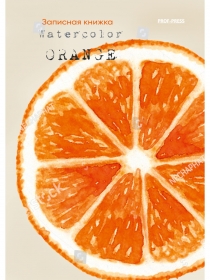 ЗАПИСНАЯ КНИЖКА. А6 64л. ДОЛЬКА АПЕЛЬСИНА (64-6708) 7БЦ,глянц.ламинирование, цвет.мелов.обл.