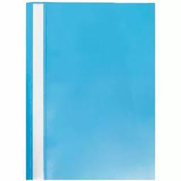 Папка-скоросшиватель пластик. А4, 160мкм, голубая с прозр. верхом Fms16-1_714