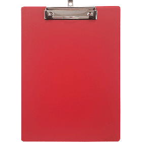 Клипборд "Attomex" A4 (225x315 мм) толщина картона 1,75 мм, покрытие PP 150 мкм, ширина прижима 12 см, красный 3034043