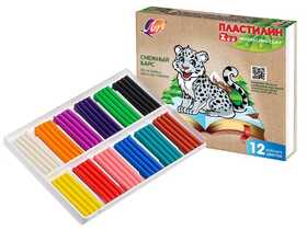 Пластилин 12 цв, 180 гр, "ZOO" ЛУЧ 29С 1722-08