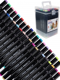 Набор  маркеров двуст для скетчинга BASIC TONES 36шт. (МП-7945) скош/пулев наконеч МП-7945