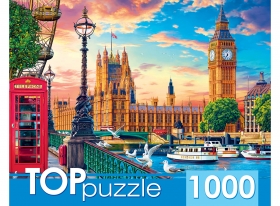 TOPpuzzle. ПАЗЛЫ 1000 элементов. ХТП1000-2167 Великобритания. Лондон