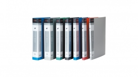 Папка с 60 вкладышами А4 (236*34*308мм), 700мкм, вкладыш 25мкм, пластик, черная, арт.US-60A black; Китай