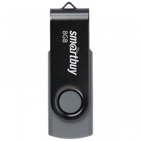 Память Smart Buy "Twist"  8GB, USB 2.0 Flash Drive, черный SB008GB2TWK