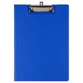 Папка-планшет с зажимом OfficeSpace А4, ПВХ, синий ППС_49761