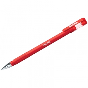 Ручка гелевая Berlingo "Velvet" красная, 0,5мм, прорезиненный корпус CGp_50127
