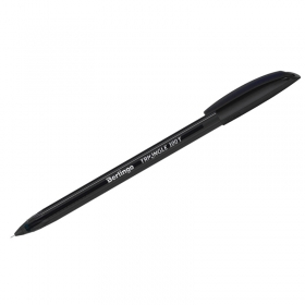 Ручка шариковая Berlingo "Triangle 100T" черная, 0,7мм, трехгран., игольчатый стержень CBp_07107