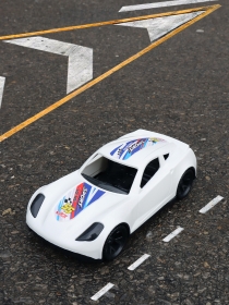 Машинка Turbo "V" белая 18,5см ( Арт. И-5845)