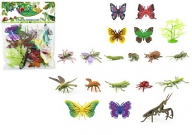 Насекомые, в наборе (бабочки, жуки) (19 фигур в пакете) 27,0х21,5 см ( Арт. 1983361)