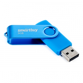 Память Smart Buy "Twist" 8GB, USB 2.0 Flash Drive, синий SB008GB2TWB