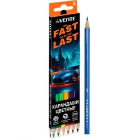 Карандаши цветные "deVENTE. Fast Or Last" 06 цв, 2М, диаметр грифеля 2,8 мм, шестигранные 5021537