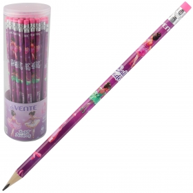 Карандаш чернографитный "deVENTE. Ballet Academy" HB, диаметр грифеля 2 мм, трёхгранный, с ластиком, заточенный, в пластиковой тубе 5032501