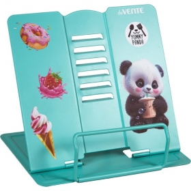 Подставка для учебников и книг "deVENTE. Yummy Panda" 20x19 см, металлическая окрашенная, вес 430 г, с противоскользящими ножками, с полноцветным рисунком, в пластиковом пакете с европодвесом 8063502
