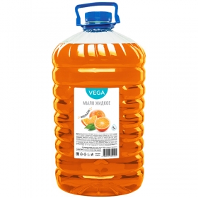 Мыло жидкое Vega "Апельсин", 5л, ПЭТ 314224