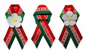 Бутоньерка "Цветок победы" заказ №1015