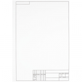 Папка для черчения А3, 10л., BG, с вертикальной рамкой, 160г/м2 Пч10А3в_58477