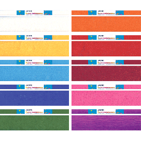 Бумага гофрированная (креповая) "deVENTE" 32 г/м², 50x250 см в рулоне, ассорти в упаковке по 10 шт 8040737