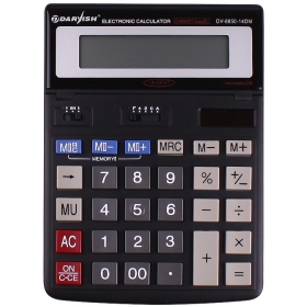 Калькулятор настольный 14 pазр. "Darvish" двойное питание 200*150*27мм двойная память DV-8850-14DM