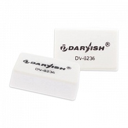 Ластик "Darvish" прямоугольный белый 28*20*8мм (40) DV-6236