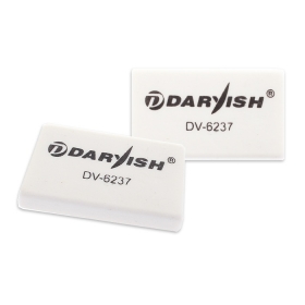 Ластик "Darvish" прямоугольный белый 40*20*8мм (40) DV-6237