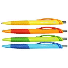 Ручка авт. син. "Darvish" корпус цветной с резиновым держателем DV-3493
