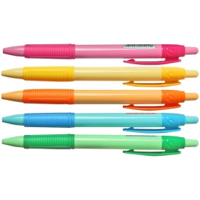 Ручка авт. син. "Darvish" корпус цветной с резиновым держателем DV-3439