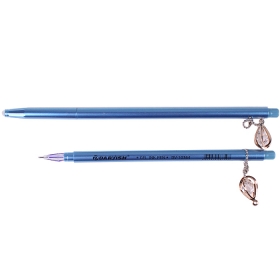 Ручка гелевая синяя "Пишет-стирает" с брелоком, корпус ассорти DV-10364