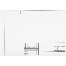 Папка для черчения А4, 10л., BG, с горизонтальной рамкой, 160г/м2 Пч10А4г_58484