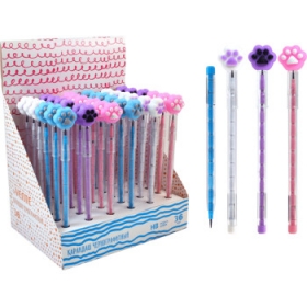 Карандаш ч/г сегментный "deVENTE. Cat Paw" твердость грифеля HB, пласт корпус, 10 сегм 5035000