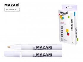 Маркер-краска, EFFECTO, БЕЛЫЙ,  алюминиевый, пулевидный, 2мм, M-5008-80