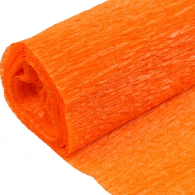 Бумага гофрированная поделочная 50*200см оранжевая "Darvish" DV-2929-25