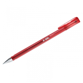 Ручка гелевая красная Berlingo "X-Gel" 0,5мм CGp_50122
