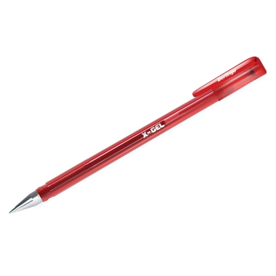 Ручка гелевая красная Berlingo "X-Gel" 0,5мм CGp_50122