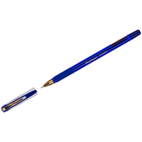 Ручка шариковая Berlingo "xGold" синяя, 0,7мм, игольчатый стержень, грип CBp_07500
