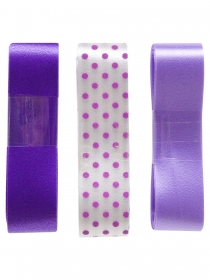 Набор декоративных лент для оформления подарков В фиолетовых оттенках, 1х13х9,5 БЛ-0395