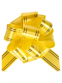 Бант-шар Золотые линии (3 см.) желтый БЛ-8003