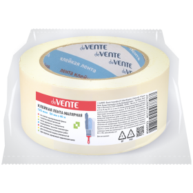 Клейкая лента малярная "deVENTE. REPAIR & CRAFT" 125 мкм, 50 ммx40 м, картонная втулка, в пластиковом пакете 4163451